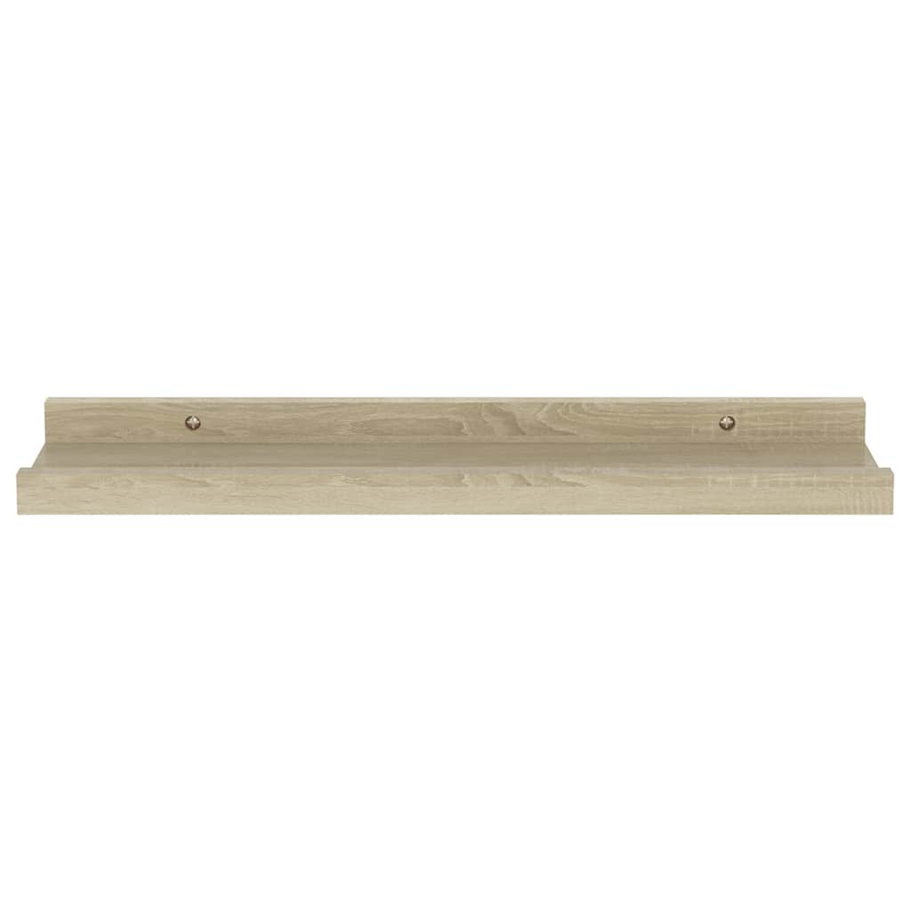 4 db sonoma tölgy színű fali polc 40 x 9 x 3 cm