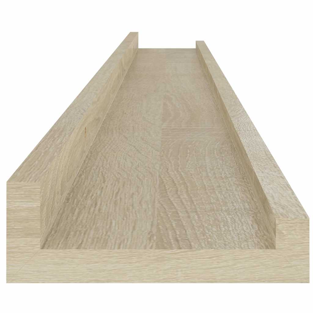 4 db sonoma tölgy színű fali polc 100 x 9 x 3 cm