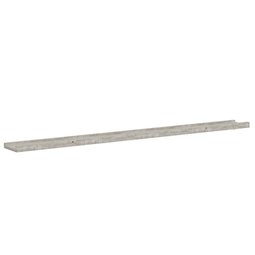 2 db betonszürke fali polc 115 x 9 x 3 cm