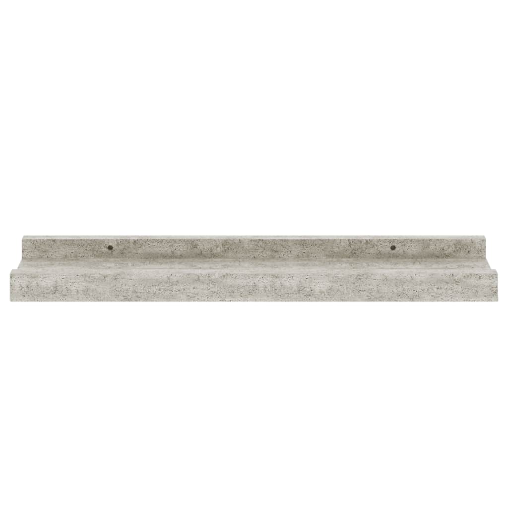 4 db betonszürke fali polc 40 x 9 x 3 cm