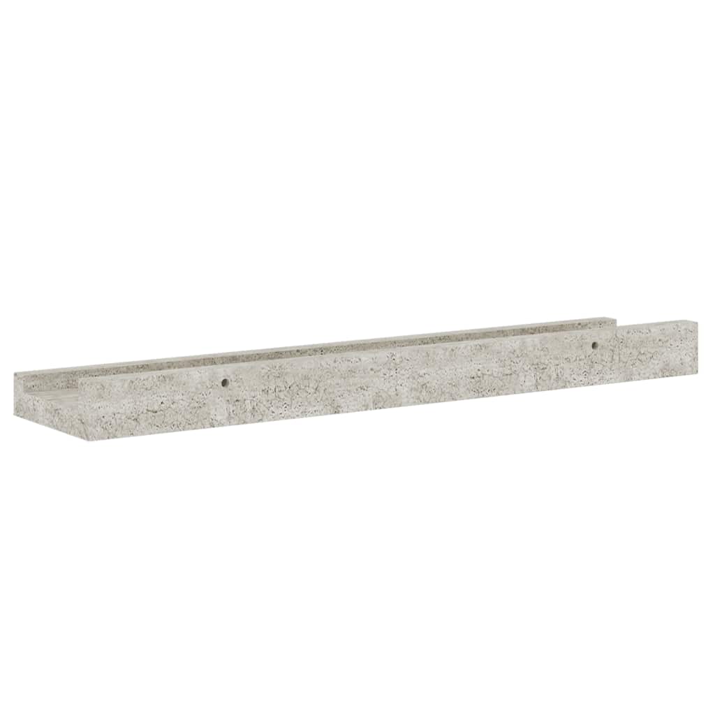 4 db betonszürke fali polc 40 x 9 x 3 cm