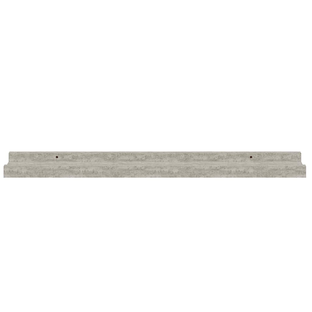4 db betonszürke fali polc 60 x 9 x 3 cm