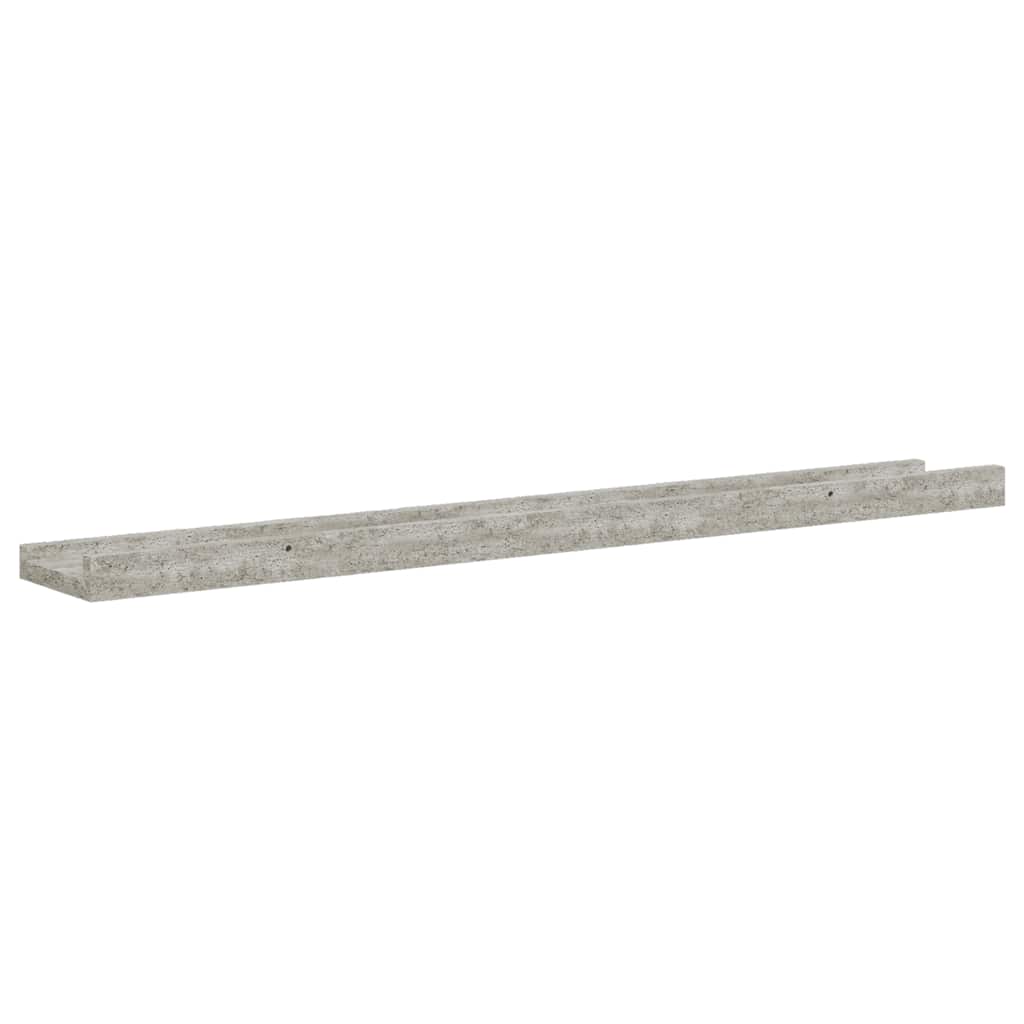 4 db betonszürke fali polc 80 x 9 x 3 cm