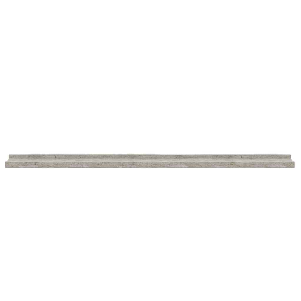 4 db betonszürke fali polc 100 x 9 x 3 cm