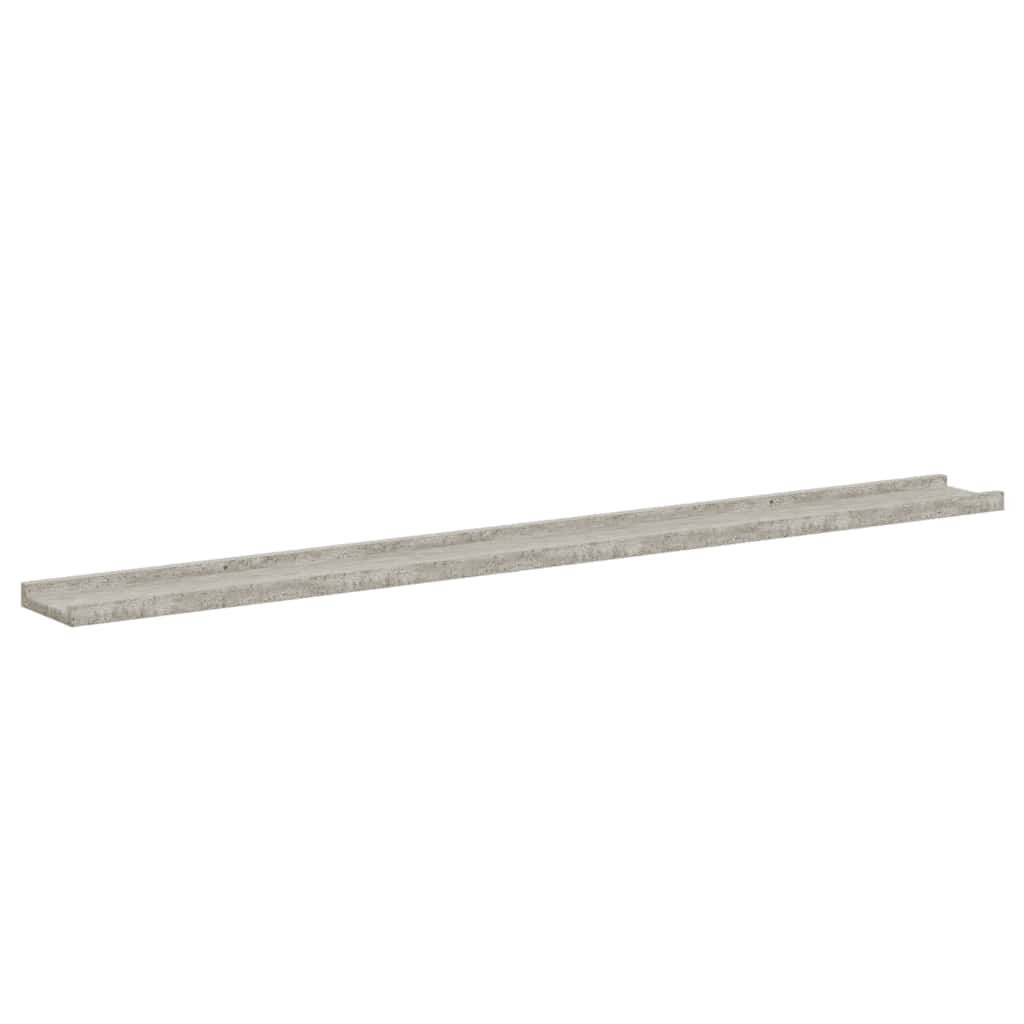 4 db betonszürke fali polc 115 x 9 x 3 cm