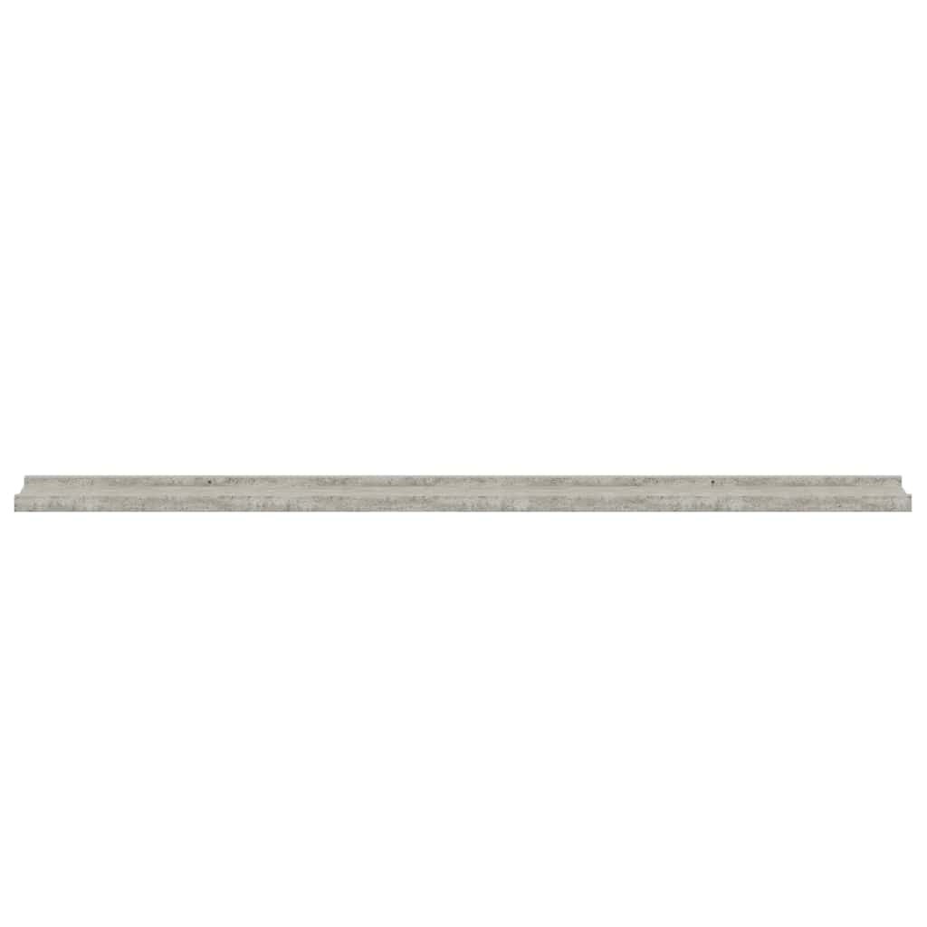 4 db betonszürke fali polc 115 x 9 x 3 cm