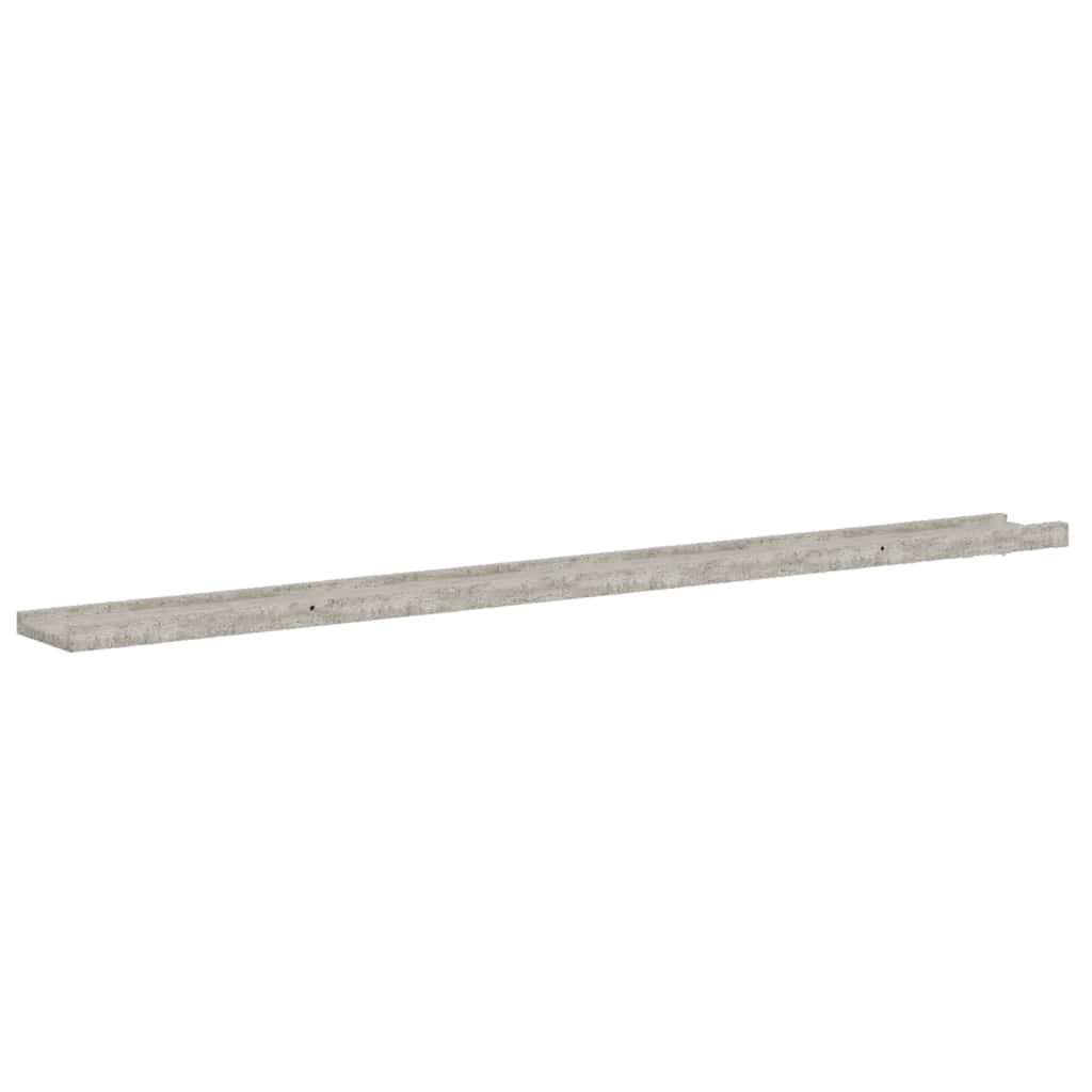 4 db betonszürke fali polc 115 x 9 x 3 cm