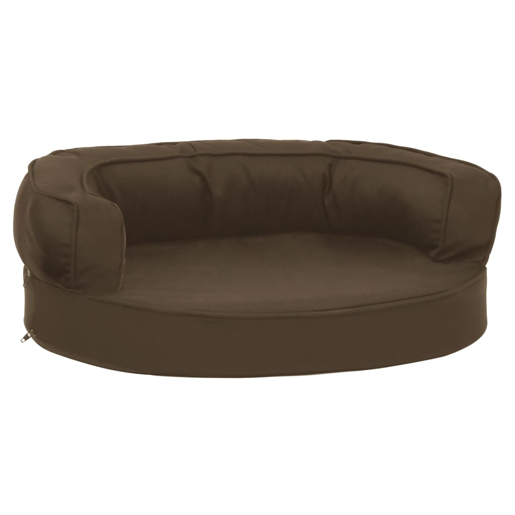 barna ergonomikus vászonhatású kutyaágymatrac 60 x 42 cm