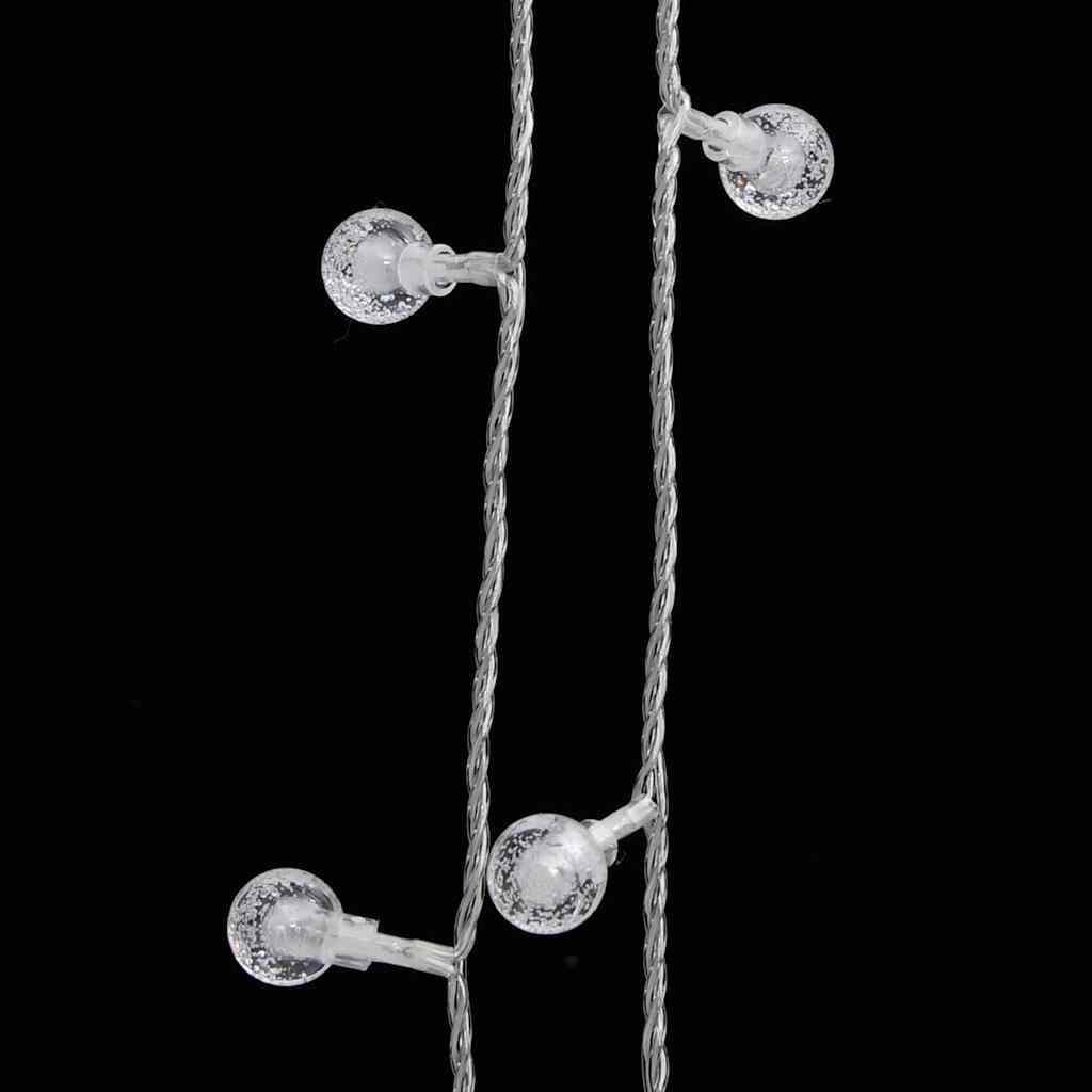 gömb alakú 8 funkciós hideg fehér tündérfényfüzér 400 LED 40 m