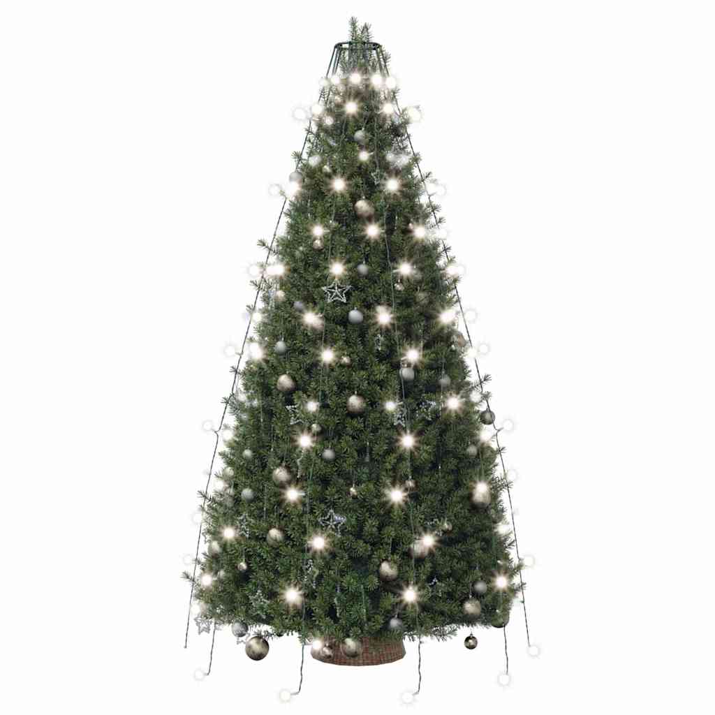 150 LED-es hideg fehér karácsonyi fényháló 150 cm