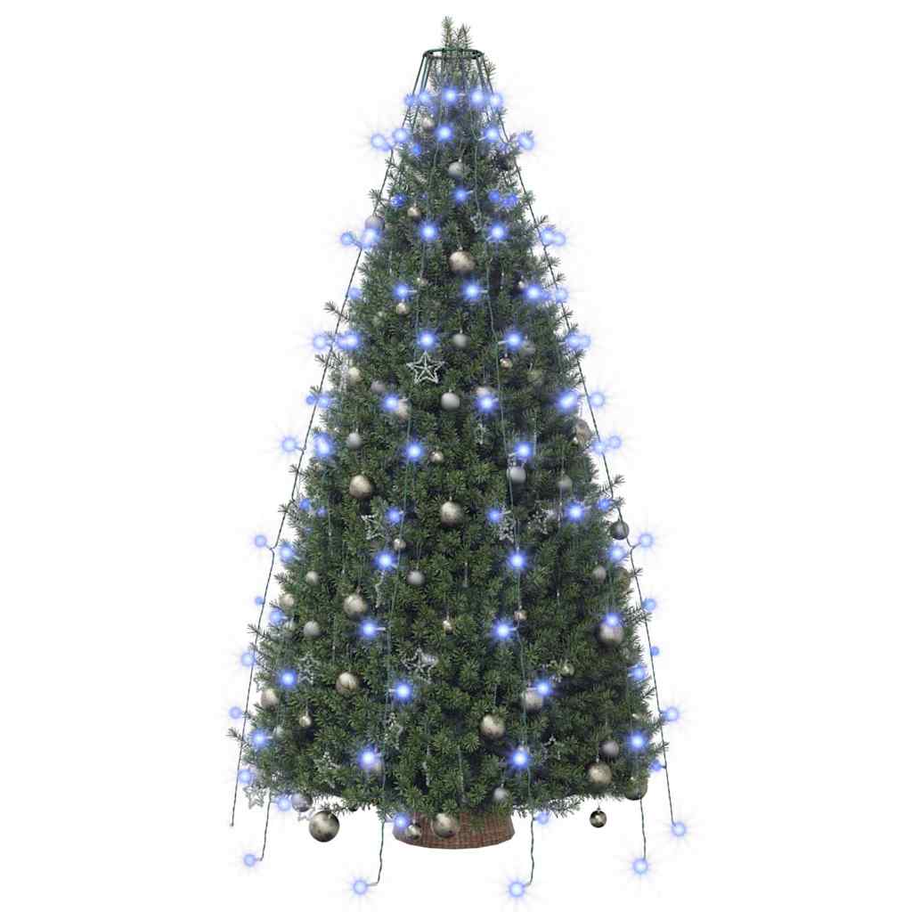 150 LED-es kék karácsonyi fényháló 150 cm