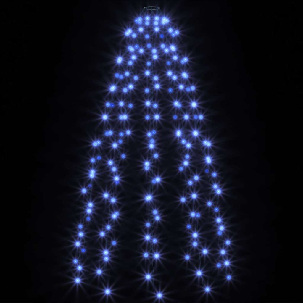 150 LED-es kék karácsonyi fényháló 150 cm