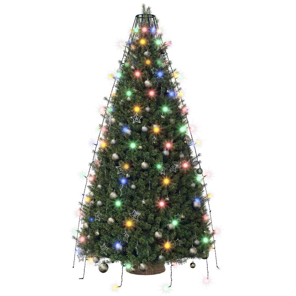 150 LED-es színes karácsonyi fényháló 150 cm