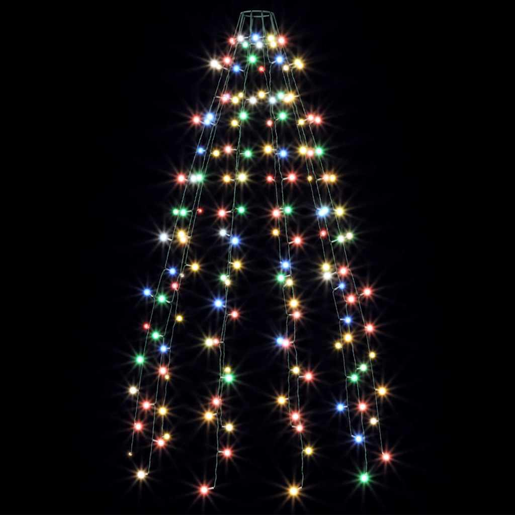 150 LED-es színes karácsonyi fényháló 150 cm
