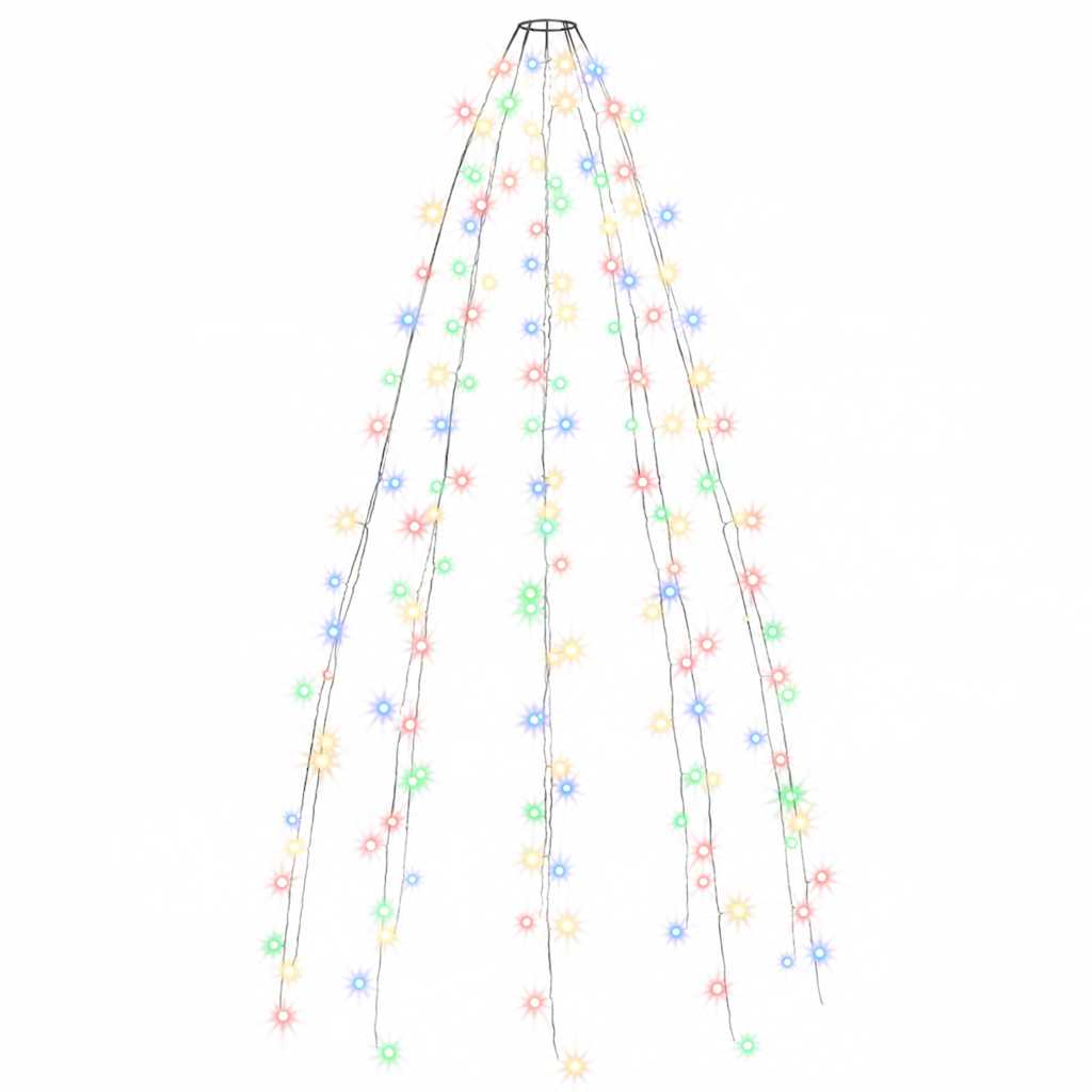 180 LED-es színes karácsonyi fényháló 180 cm