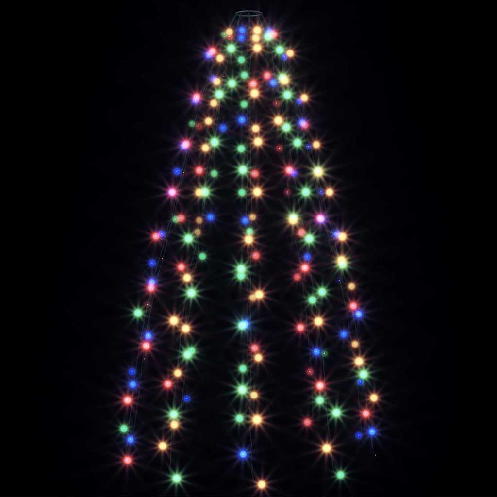 180 LED-es színes karácsonyi fényháló 180 cm