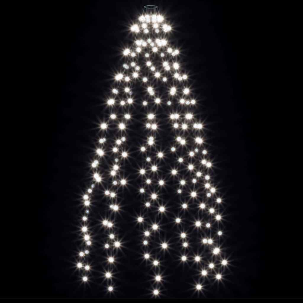 210 LED-es hideg fehér karácsonyi fényháló 210 cm