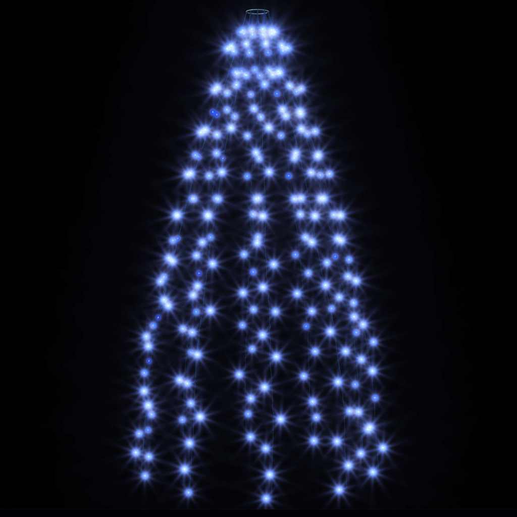 210 LED-es kék karácsonyi fényháló 210 cm