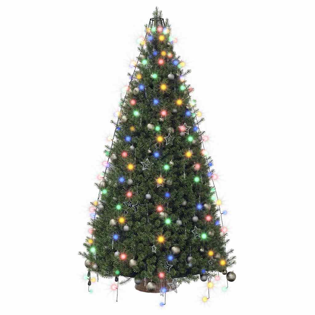 210 LED-es színes karácsonyi fényháló 210 cm
