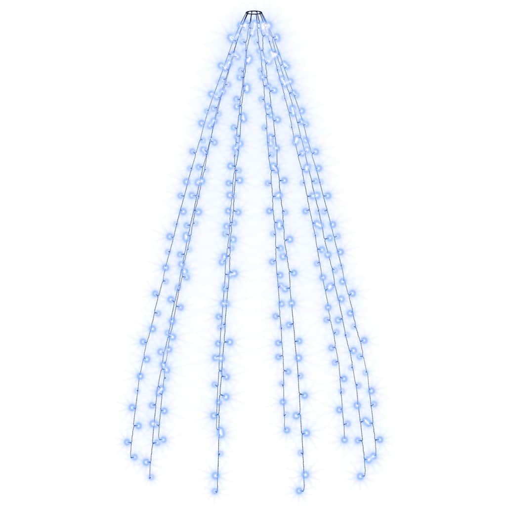 karácsonyfa-fényfüzér 300 kék LED-del 300 cm