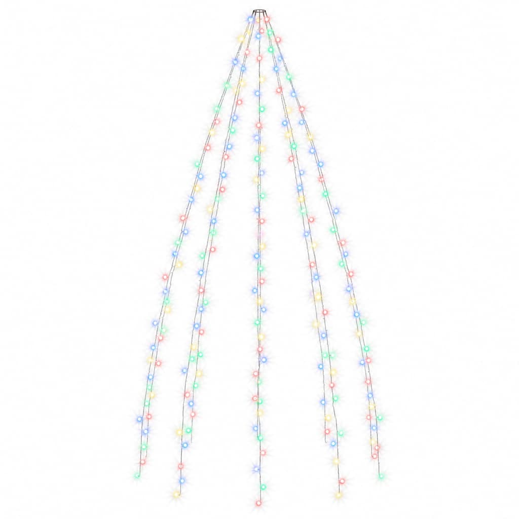 karácsonyfa-fényfüzér 400 színes LED-del 400 cm