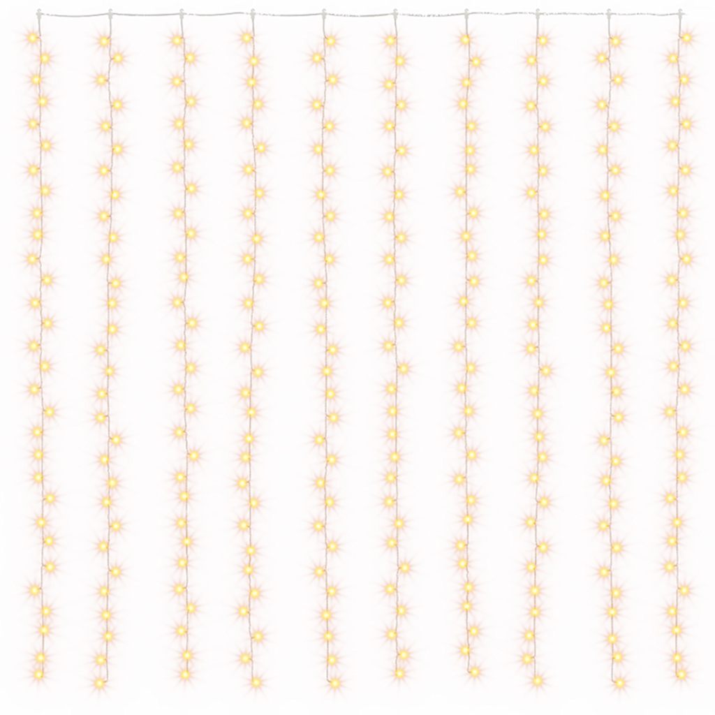 8 funkciós meleg fehér LED-es fényfüggöny 300 LED 3 x 3 m