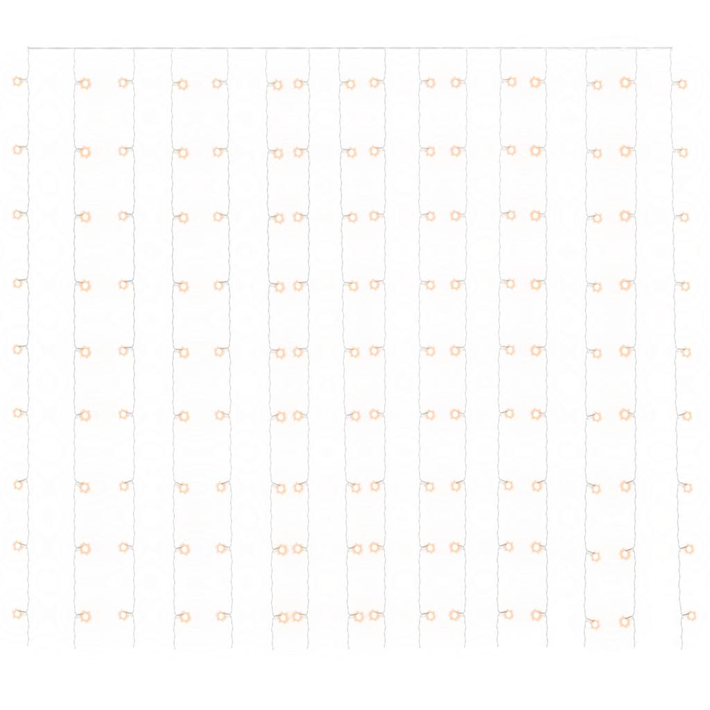 8 funkciós meleg fehér LED-es fényfüggöny 300 LED 3 x 3 m