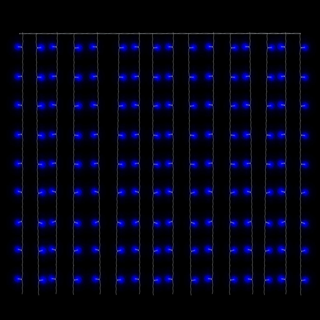 8 funkciós kék fényfüggöny 300 LED-del 3 x 3 m