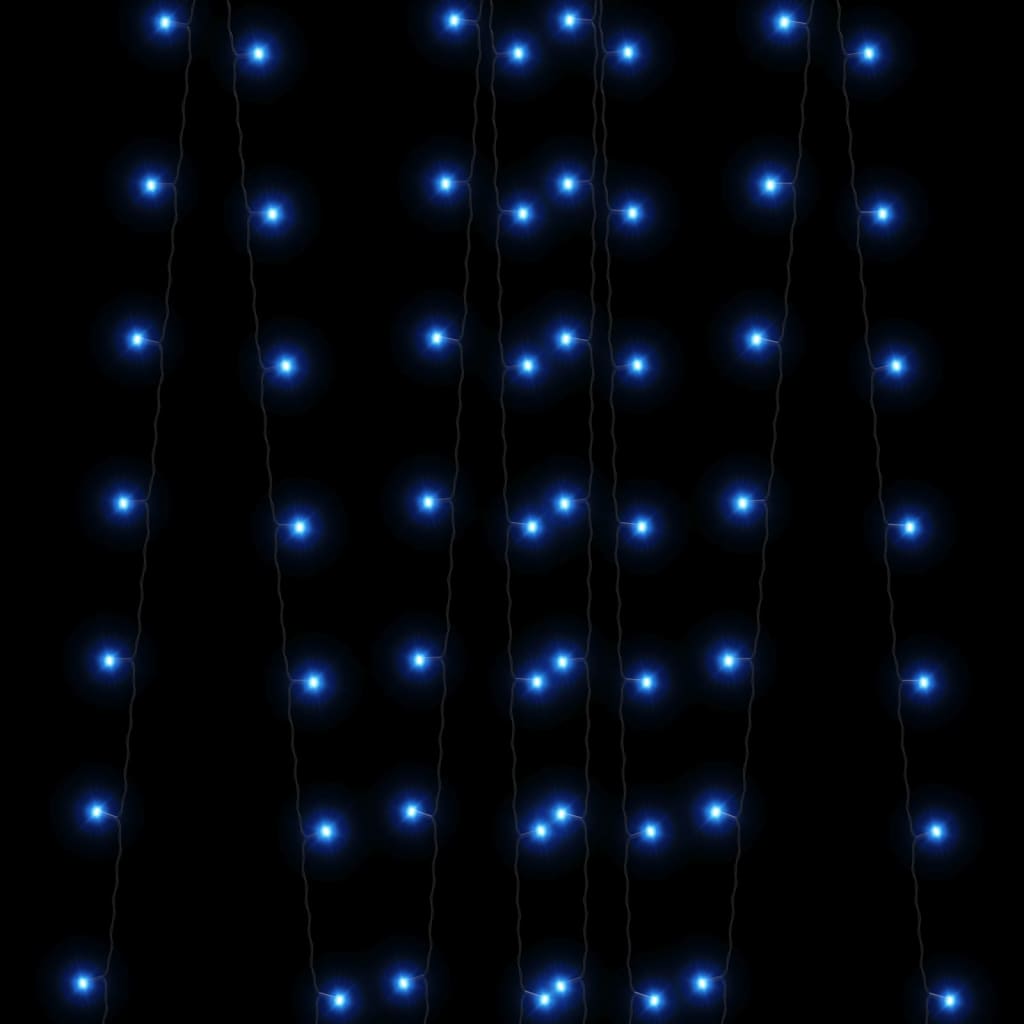 5 db 5x200 LED-es kék bel-/kültéri napelemes fényfüzér