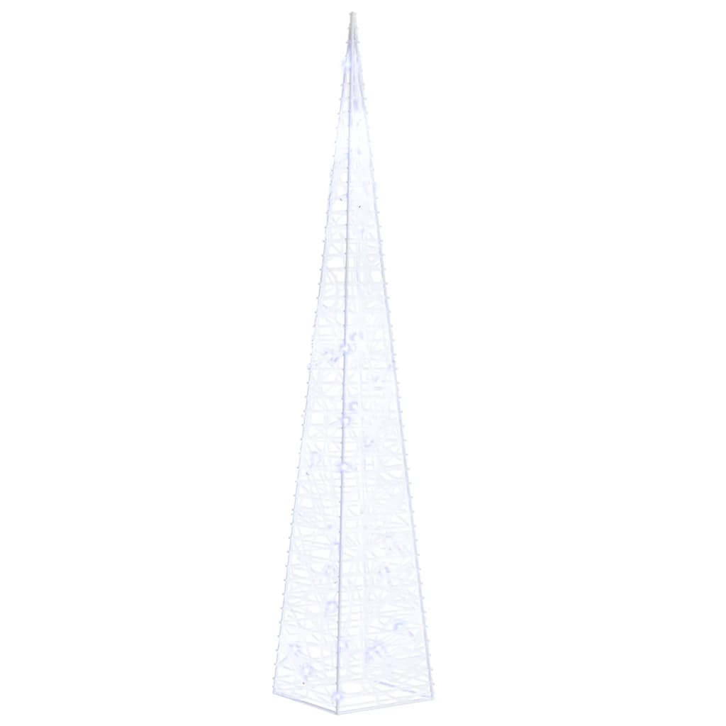 dekoratív kék fényű LED-es akril fénykúp 60 cm