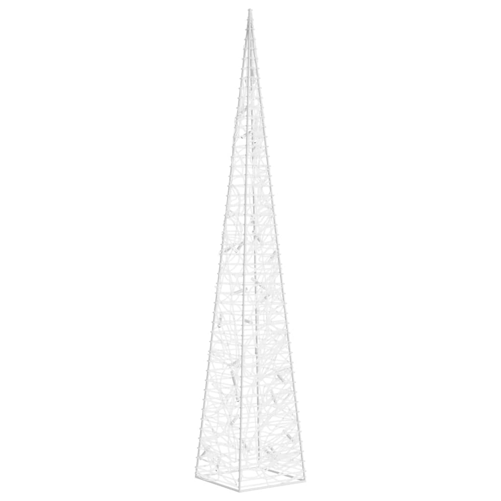 dekoratív kék fényű LED-es akril fénykúp 60 cm