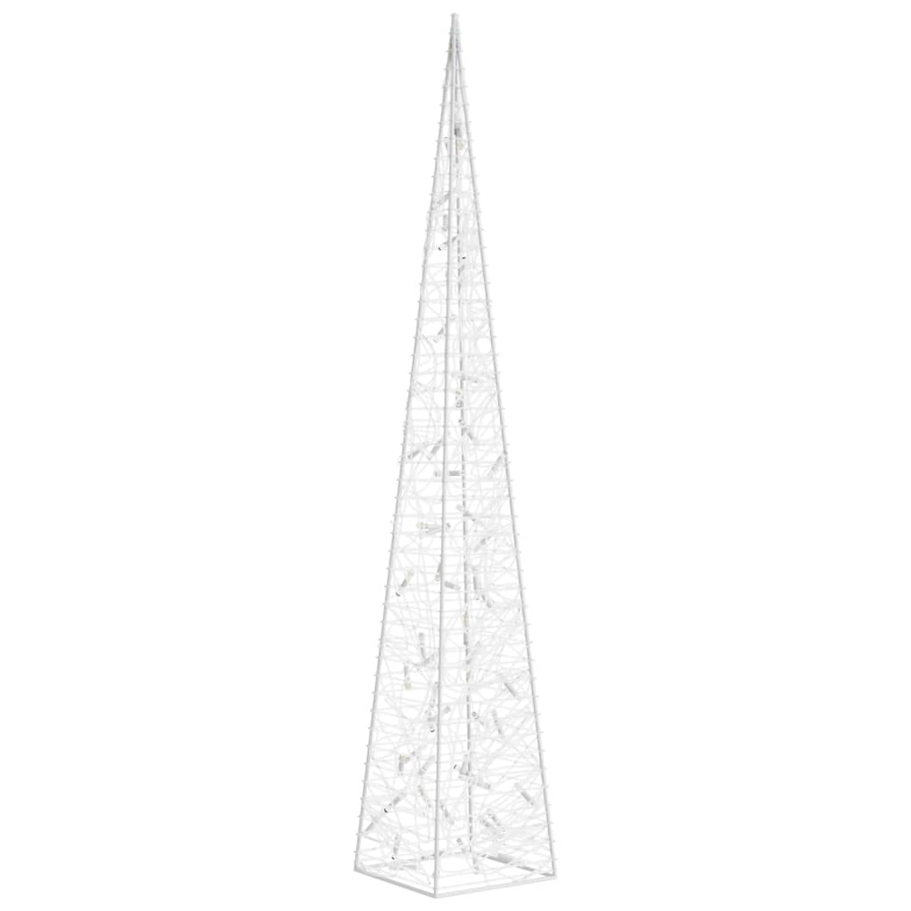 dekoratív kék fényű LED-es akril fénykúp 120 cm