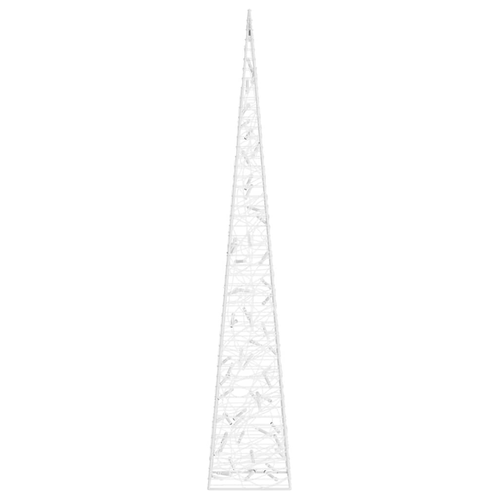 dekoratív kék fényű LED-es akril fénykúp 120 cm