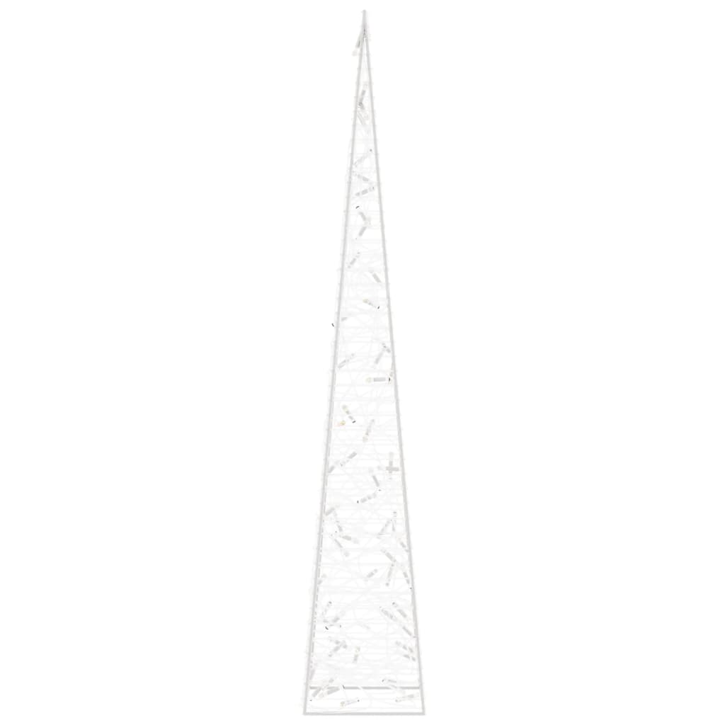 dekoratív kék fényű LED-es akril fénykúp 120 cm