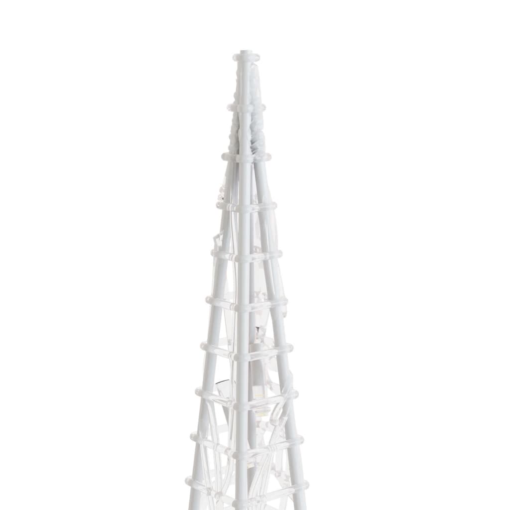 dekoratív kék fényű LED-es akril fénykúp 120 cm