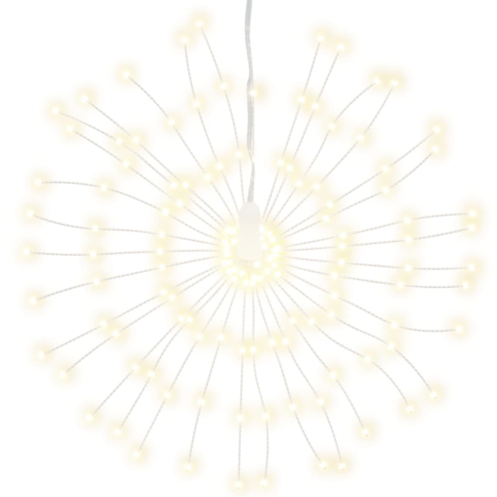 10 db karácsonyi meleg fehér tűzijátéklámpa 1400 LED-del 20 cm