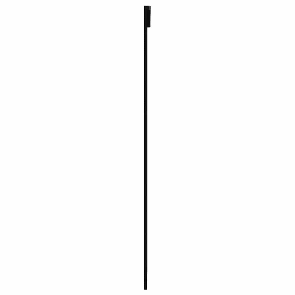 fekete ESG üveg és alumínium tolóajtó 76 x 205 cm