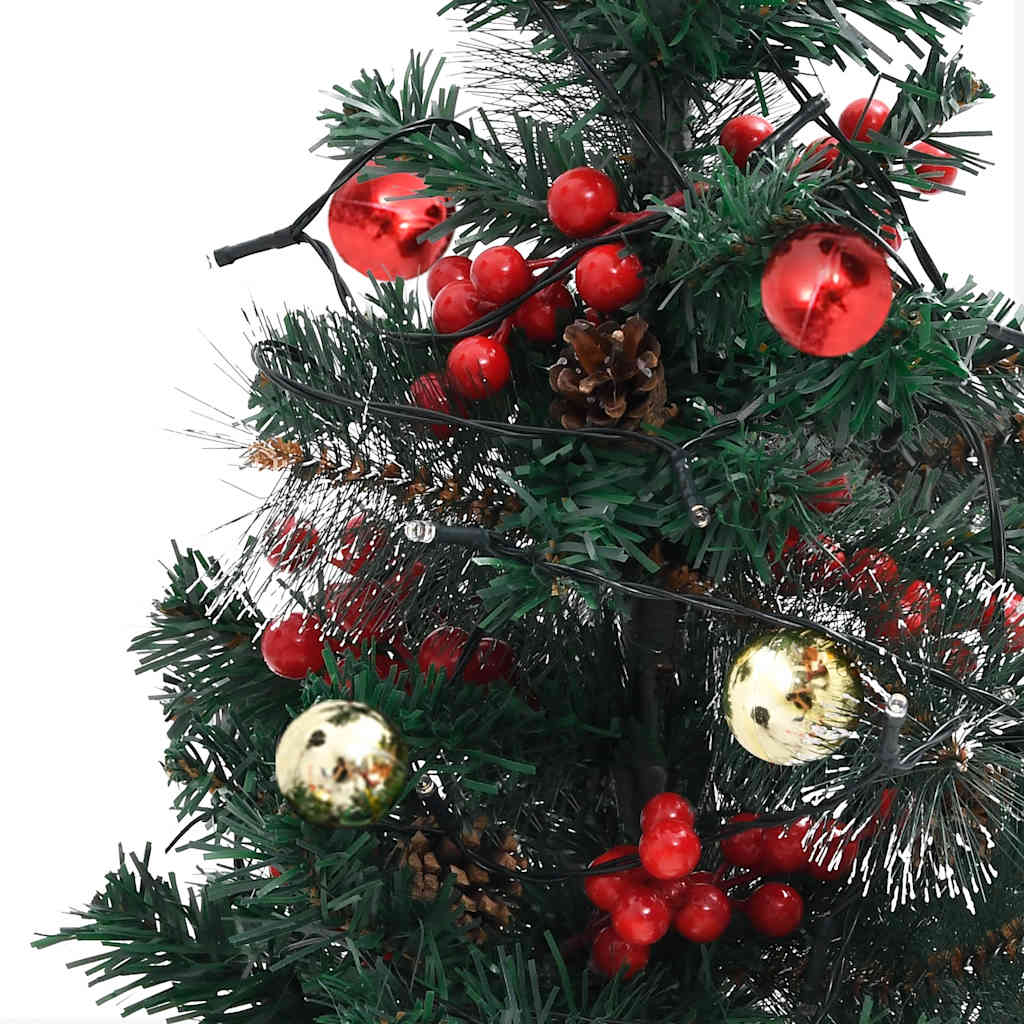 2 db PVC megvilágított ösvény műkarácsonyfa 76 cm