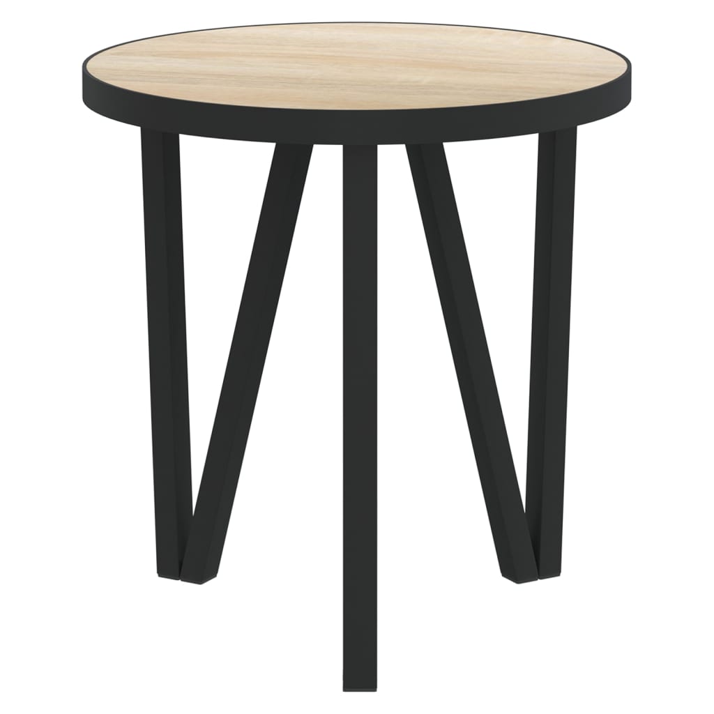 sonoma-tölgyszínű MDF dohányzóasztal Ø35 cm