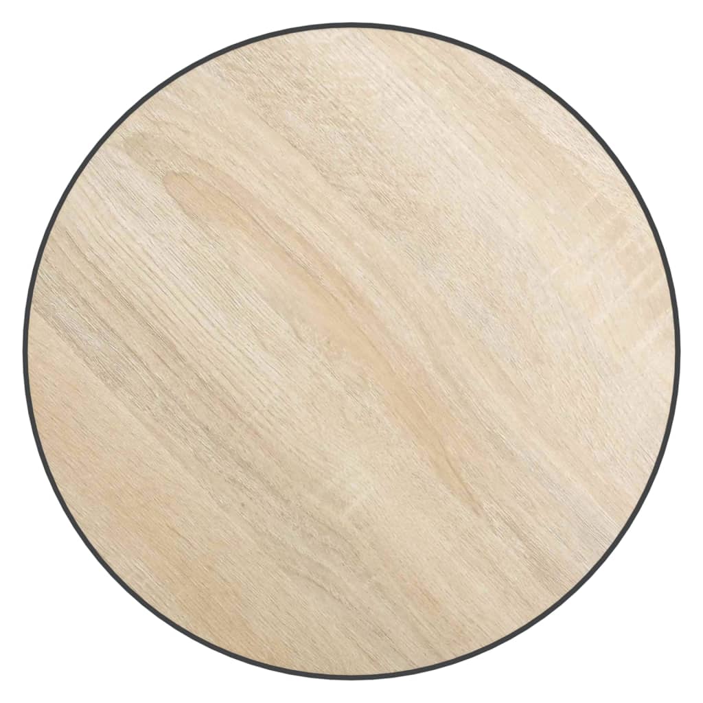 sonoma-tölgyszínű MDF dohányzóasztal Ø35 cm