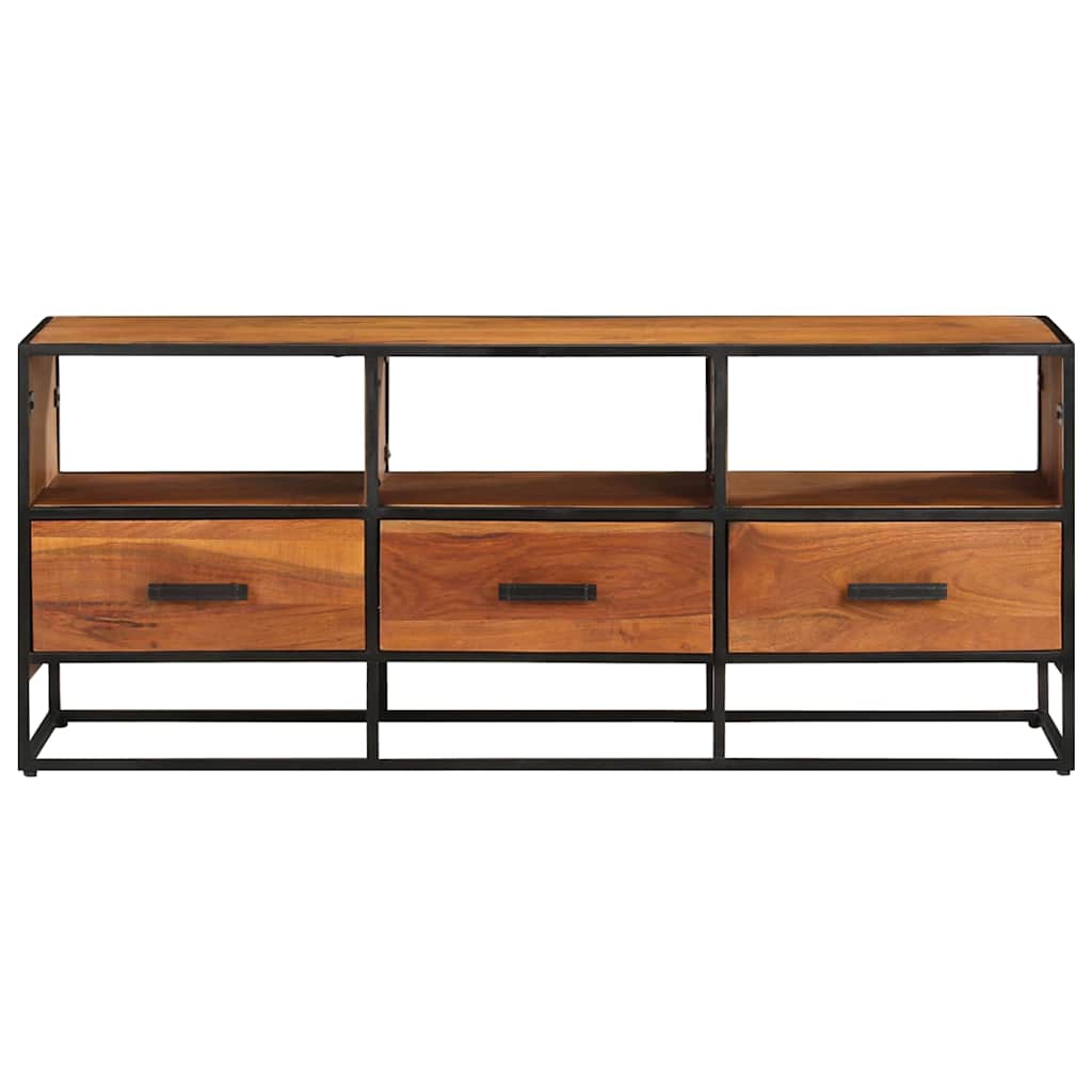 tömör akácfa TV-szekrény 110 x 30 x 45 cm