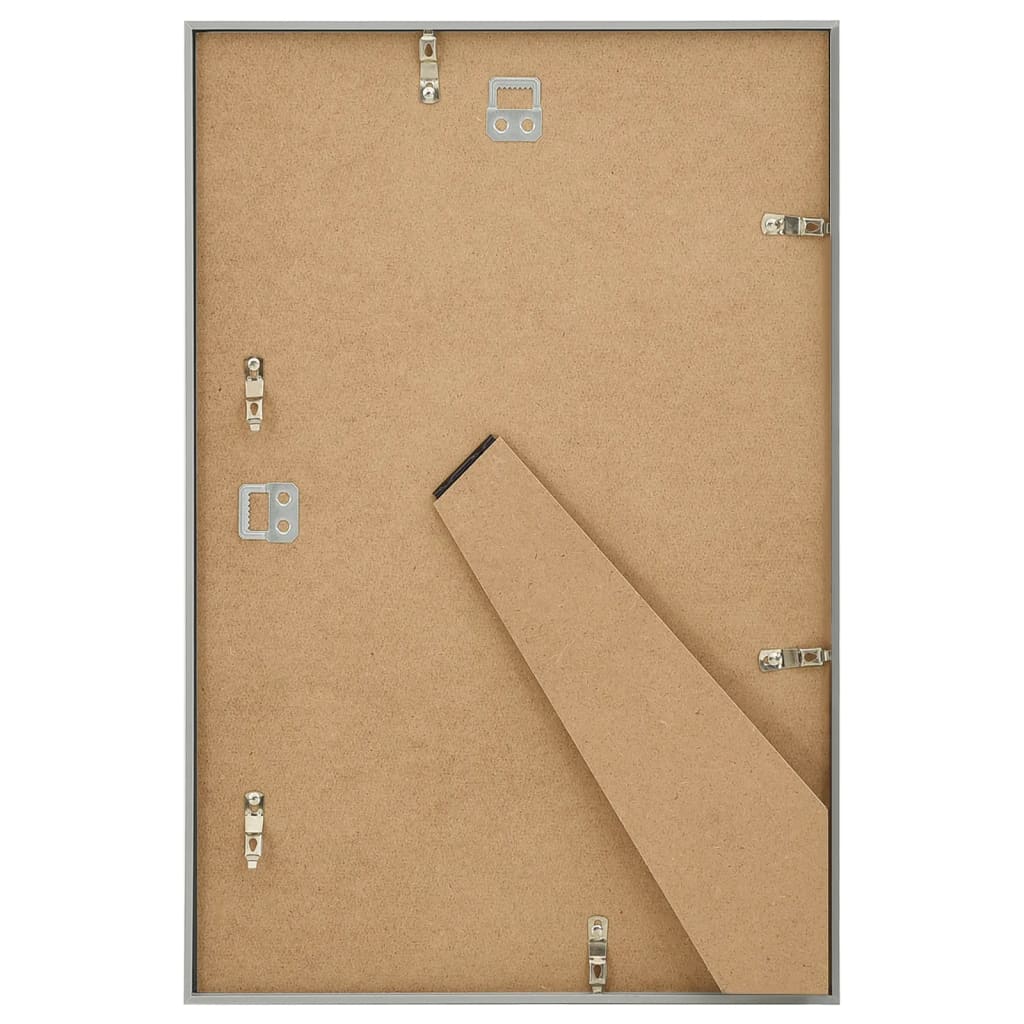 5 db ezüstszínű MDF fali/asztali fényképkeret 70 x 90 cm