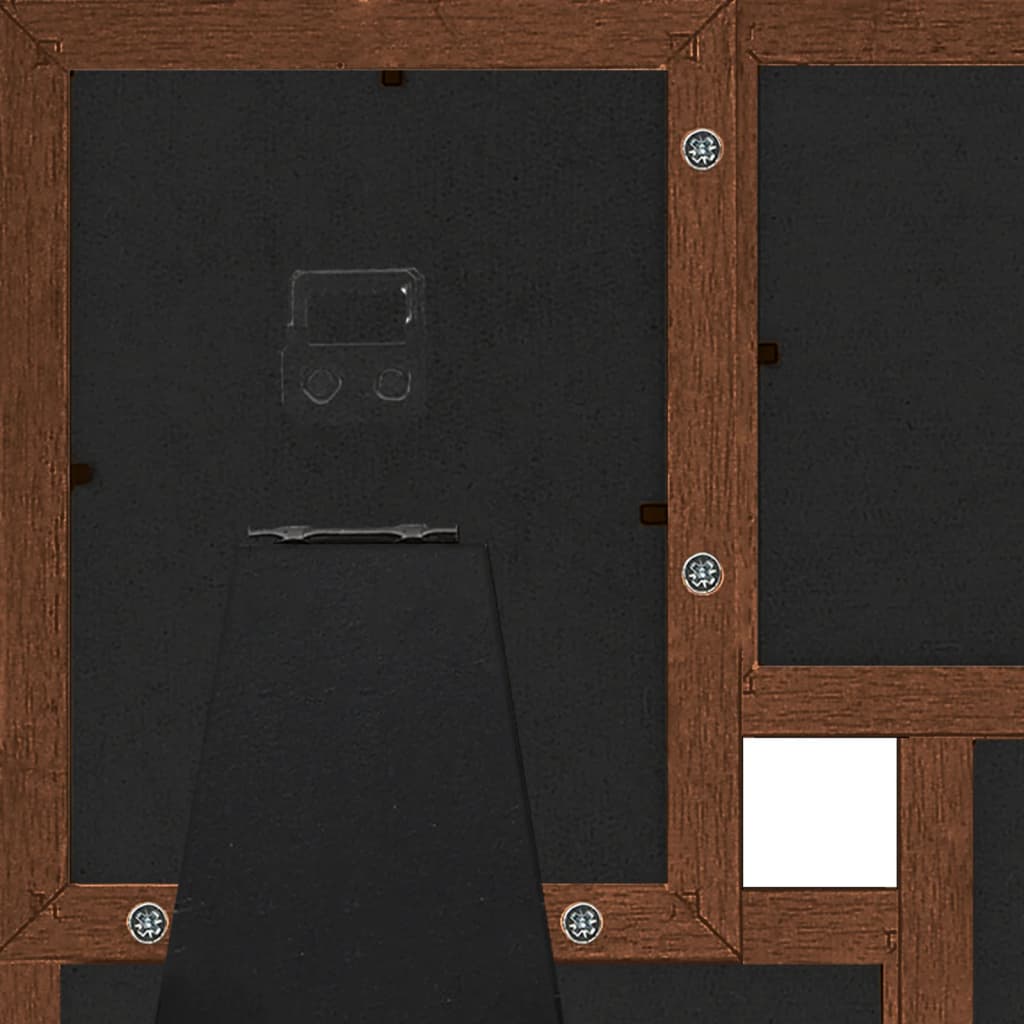 sötétbarna MDF fényképkeretszett 4 db 13 x 18 cm-es képhez