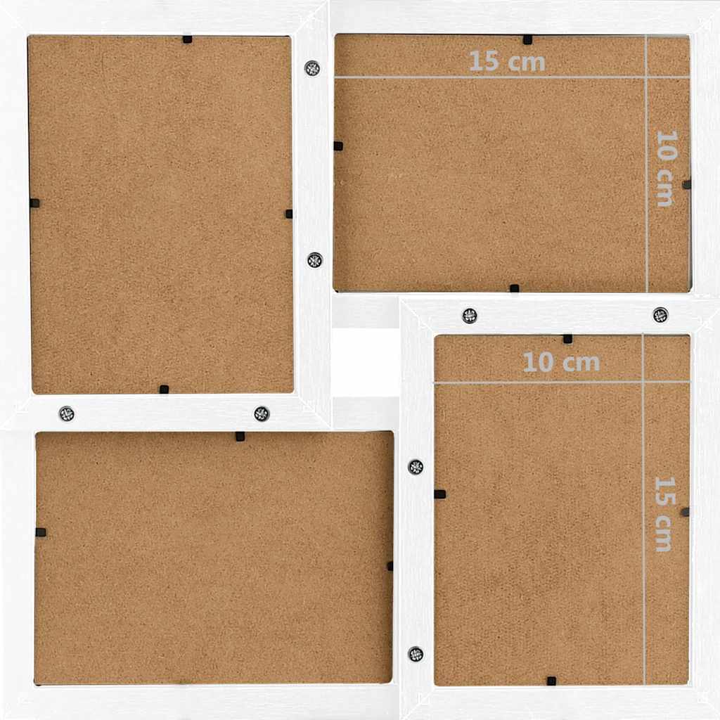 fehér MDF fényképkeretszett 24 db 10 x 15 cm-es képhez