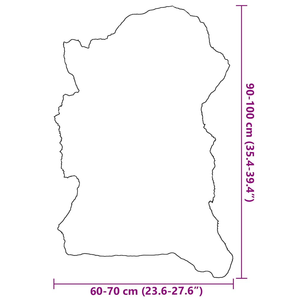 vegyes színű báránybőr (60-70) x (90-100) cm