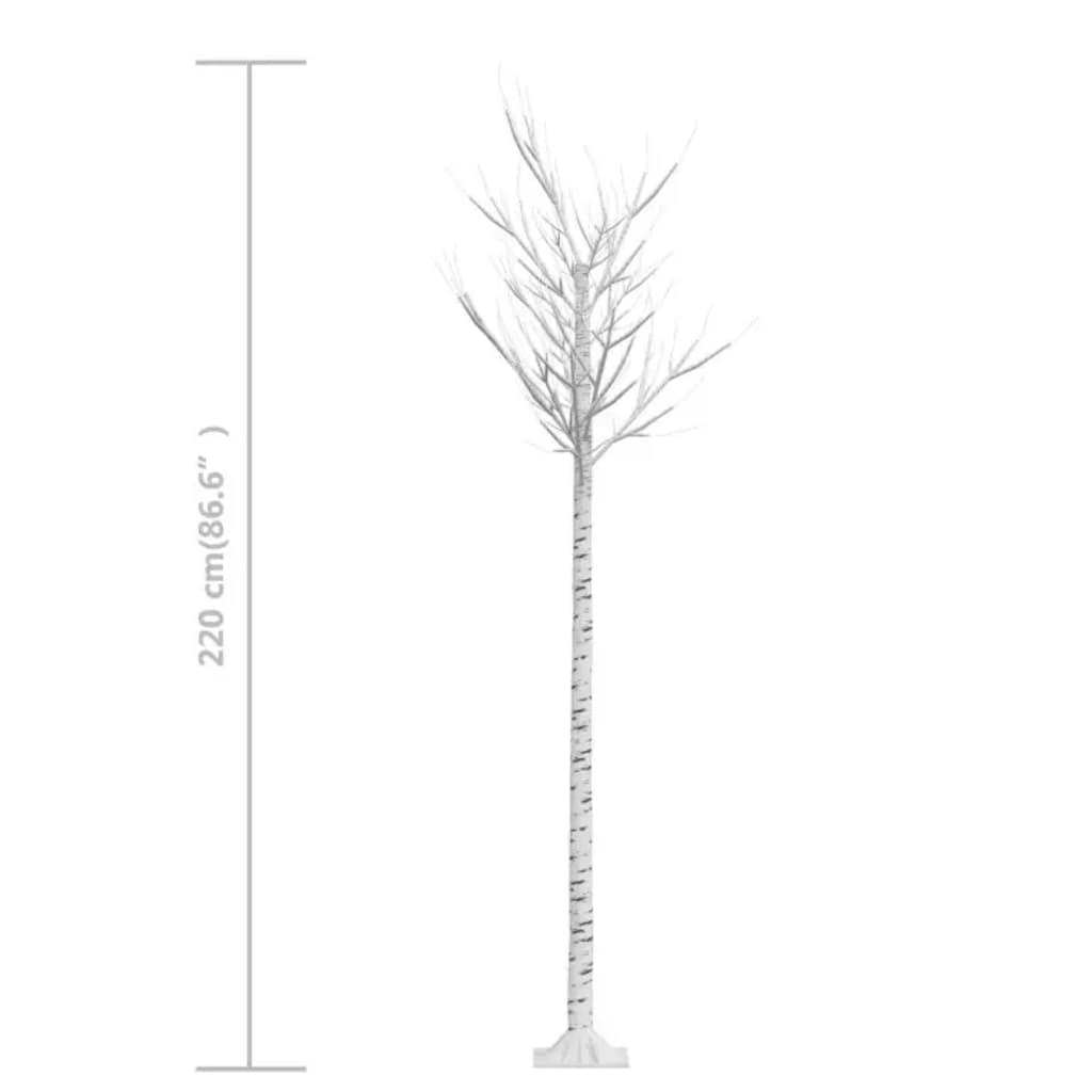 220 LED-es bel-/kültéri hideg fehér fűzfa karácsonyfa 2,2 m