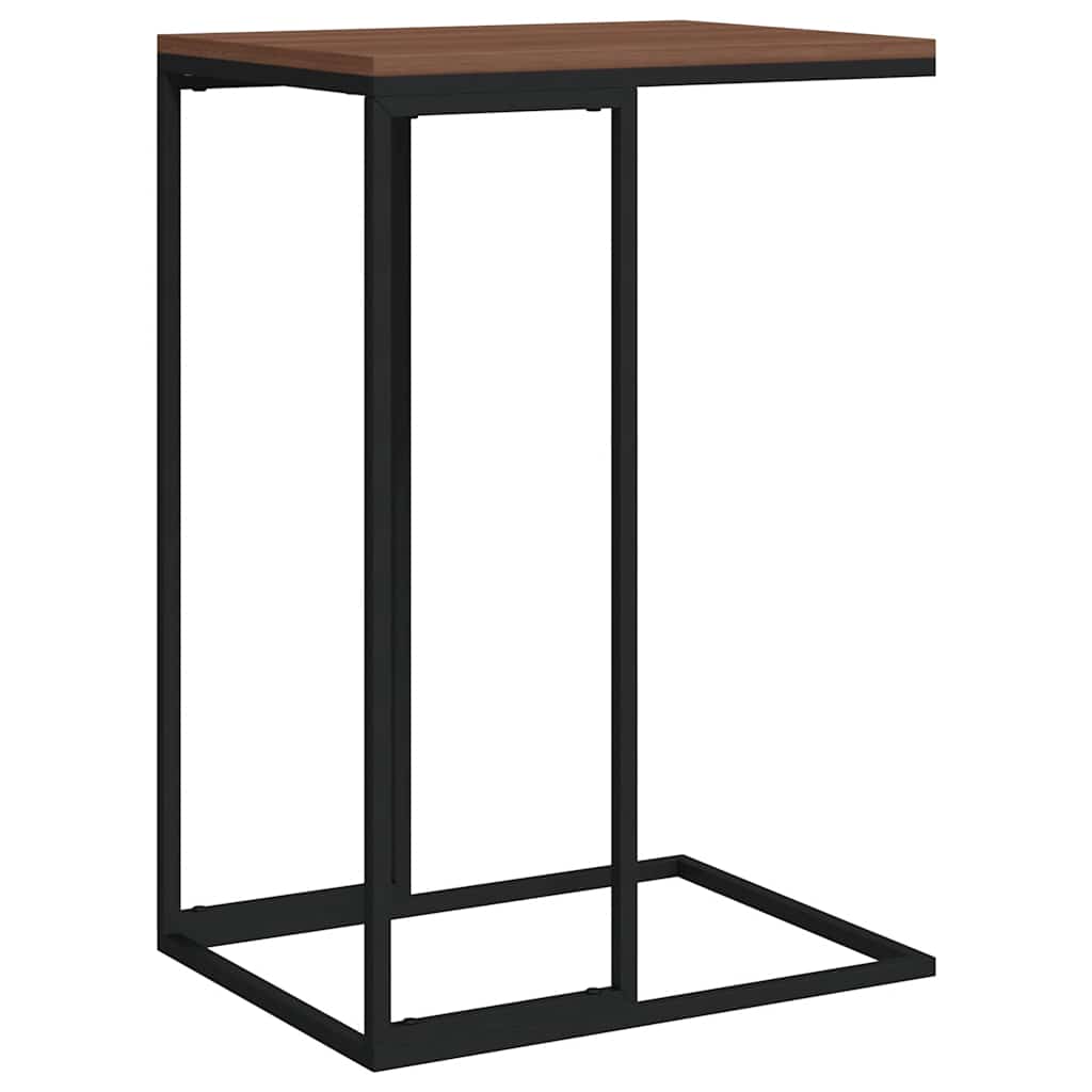 fekete szerelt fa kisasztal 40 x 30 x 59 cm