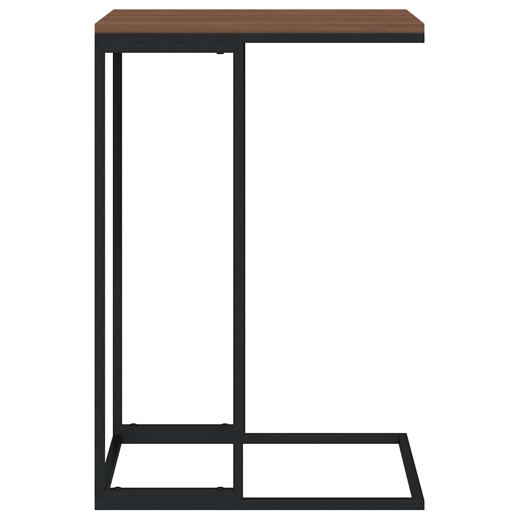fekete szerelt fa kisasztal 40 x 30 x 59 cm