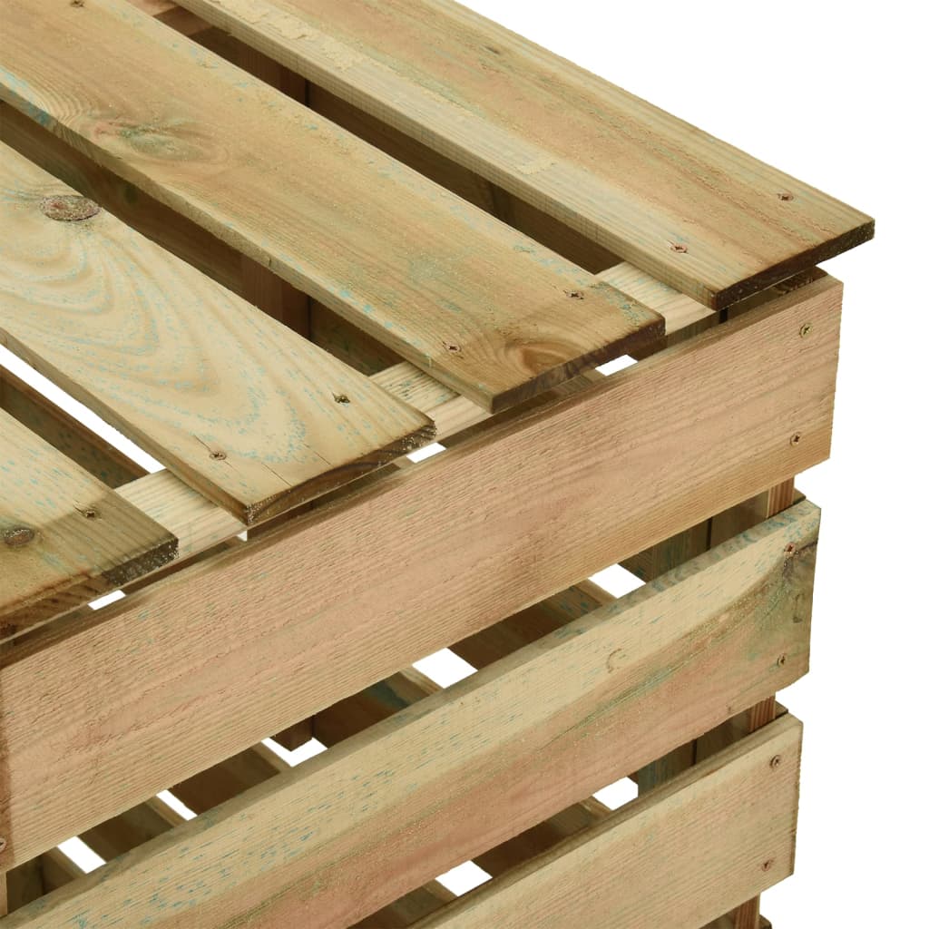 3 db lécezett impregnált fenyőfa kerti komposztáló 80x50x100 cm