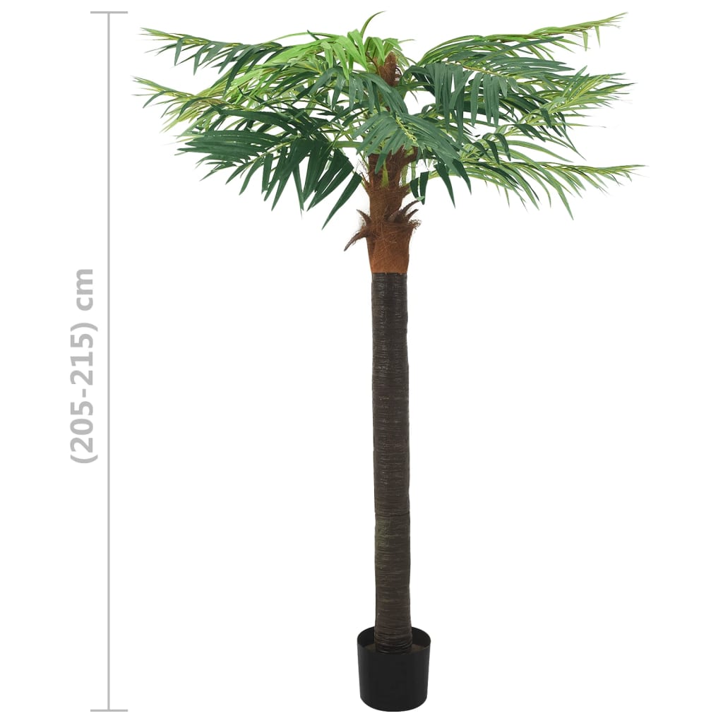 zöld cserepes műdatolyapálma 215 cm